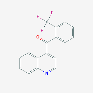 molecular formula C17H10F3NO B1459441 4-(2-Trifluoromethylbenzoyl)quinoline CAS No. 1706458-22-1