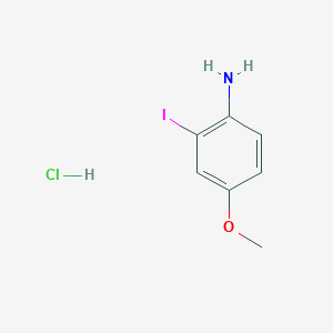 molecular formula C7H9ClINO B1459444 2-碘-4-甲氧基苯胺盐酸盐 CAS No. 1788612-25-8