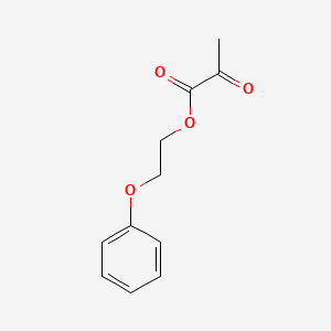 molecular formula C11H12O4 B14594442 2-Phenoxyethyl 2-oxopropanoate CAS No. 60359-42-4