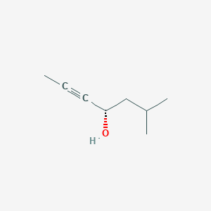 molecular formula C8H14O B14594458 2-Heptyn-4-ol, 6-methyl-, (S)- CAS No. 60018-72-6