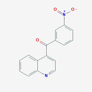 molecular formula C16H10N2O3 B1459446 4-(3-Nitrobenzoyl)quinoline CAS No. 1706435-98-4