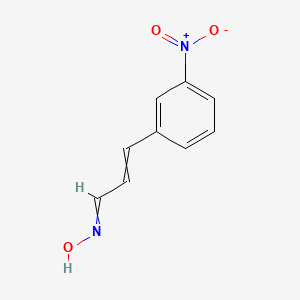 molecular formula C9H8N2O3 B14594469 N-[3-(3-Nitrophenyl)prop-2-EN-1-ylidene]hydroxylamine CAS No. 61631-74-1