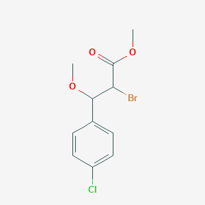 Methyl 2-bromo-3-(4-chlorophenyl)-3-methoxypropanoate