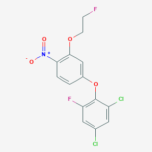 1,5-Dichloro-3-fluoro-2-[3-(2-fluoroethoxy)-4-nitrophenoxy]benzene