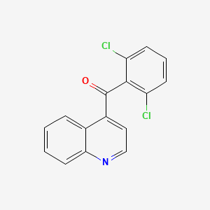 molecular formula C16H9Cl2NO B1459450 4-(2,6-Dichlorobenzoyl)quinoline CAS No. 1706444-39-4