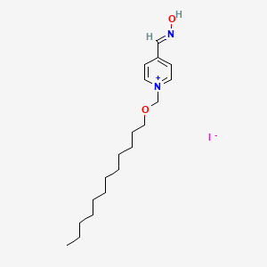 (NE)-N-[[1-(dodecoxymethyl)pyridin-1-ium-4-yl]methylidene]hydroxylamine;iodide