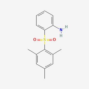 molecular formula C15H17NO2S B14594517 2-(2,4,6-Trimethylbenzene-1-sulfonyl)aniline CAS No. 61174-39-8