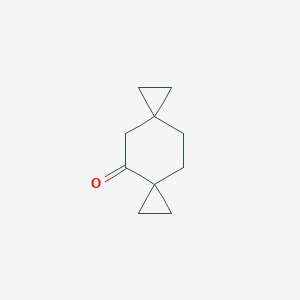 molecular formula C10H14O B14594519 Dispiro[2.2.2~6~.2~3~]decan-4-one CAS No. 60582-69-6