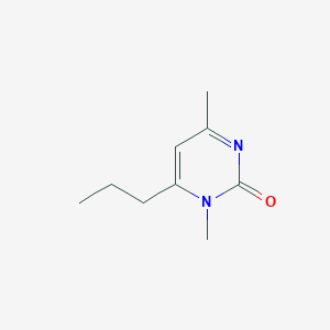 molecular formula C9H14N2O B14594535 1,4-Dimethyl-6-propylpyrimidin-2(1H)-one CAS No. 61404-60-2