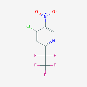 molecular formula C7H2ClF5N2O2 B1459454 4-氯-5-硝基-2-(五氟乙基)吡啶 CAS No. 1803605-82-4