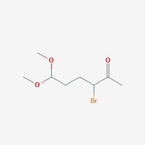 3-Bromo-6,6-dimethoxyhexan-2-one