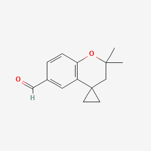 2,2-Dimethylspiro[chroman-4,1'-cyclopropane]-6-carbaldehyde