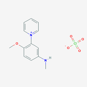 1-[2-Methoxy-5-(methylamino)phenyl]pyridin-1-ium perchlorate