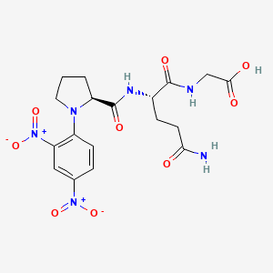 molecular formula C18H22N6O9 B1459459 Dnp-脯-谷-甘-OH CAS No. 65080-33-3