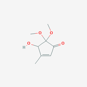 4-Hydroxy-5,5-dimethoxy-3-methylcyclopent-2-en-1-one