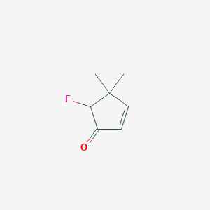 5-Fluoro-4,4-dimethylcyclopent-2-en-1-one