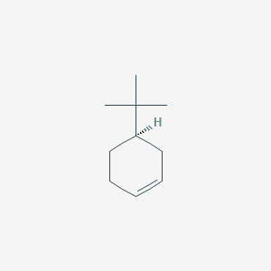 molecular formula C10H18 B14594603 Cyclohexene, 4-(1,1-dimethylethyl)-, (R)- CAS No. 61062-50-8