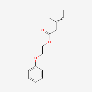 molecular formula C14H18O3 B14594614 2-Phenoxyethyl 3-methylpent-3-enoate CAS No. 60359-31-1