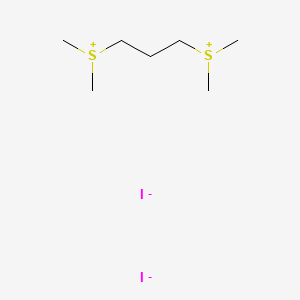 molecular formula C7H18I2S2 B14594627 Sulfonium, trimethylenebis(dimethyl-, diiodide CAS No. 59795-19-6