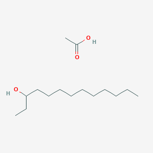 Acetic acid--tridecan-3-ol (1/1)