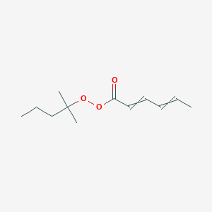 2-Methylpentan-2-yl hexa-2,4-dieneperoxoate