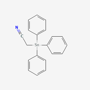 molecular formula C20H17NSn B14594654 Acetonitrile, 2-(triphenylstannyl)- CAS No. 60048-13-7