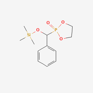 molecular formula C12H19O4PSi B14594660 2-{Phenyl[(trimethylsilyl)oxy]methyl}-1,3,2lambda~5~-dioxaphospholan-2-one CAS No. 61194-10-3