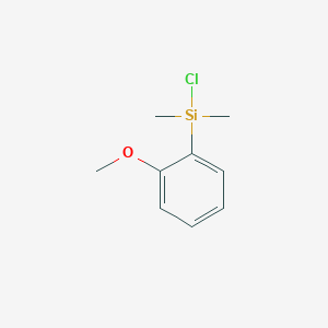 molecular formula C9H13ClOSi B14594727 Chloro(2-methoxyphenyl)dimethylsilane CAS No. 60458-00-6