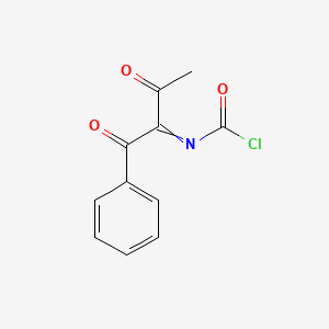 (1,3-Dioxo-1-phenylbutan-2-ylidene)carbamyl chloride