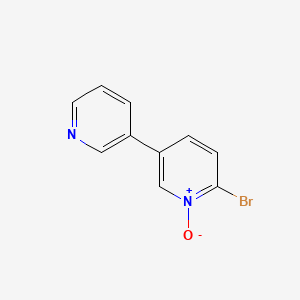 molecular formula C10H7BrN2O B14594743 2-Bromo-1-oxo-5-(pyridin-3-yl)-1lambda~5~-pyridine CAS No. 60940-83-2