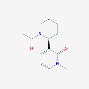 molecular formula C13H18N2O2 B14594771 3-[(2S)-1-Acetylpiperidin-2-yl]-1-methylpyridin-2(1H)-one CAS No. 61266-97-5