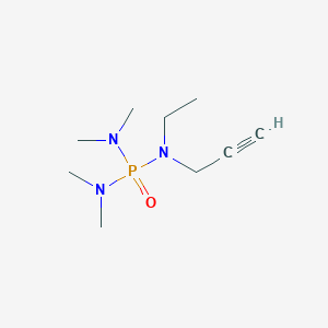 molecular formula C9H20N3OP B14594775 N-Ethyl-N',N',N'',N''-tetramethyl-N-prop-2-yn-1-ylphosphoric triamide CAS No. 59950-91-3