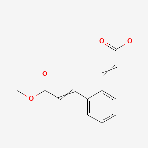 molecular formula C14H14O4 B14594790 Dimethyl 3,3'-(1,2-phenylene)di(prop-2-enoate) CAS No. 61198-30-9