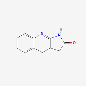 molecular formula C11H10N2O B14594798 3,3a,4,9-Tetrahydro-2H-pyrrolo[2,3-b]quinolin-2-one CAS No. 61164-74-7