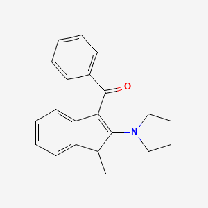 Methanone, [1-methyl-2-(1-pyrrolidinyl)-1H-inden-3-yl]phenyl-