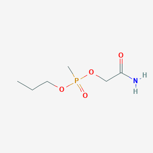 molecular formula C6H14NO4P B14594810 2-Amino-2-oxoethyl propyl methylphosphonate CAS No. 61388-27-0