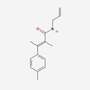 molecular formula C15H19NO B14594812 2-Butenamide, 2-methyl-3-(4-methylphenyl)-N-2-propenyl-, (E)- CAS No. 60548-36-9