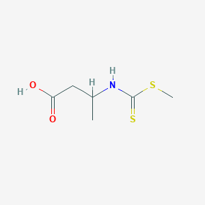 3-{[(Methylsulfanyl)carbonothioyl]amino}butanoic acid