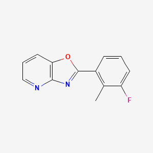 2-(3-Fluoro-2-methylphenyl)[1,3]oxazolo[4,5-b]pyridine