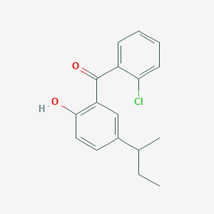 molecular formula C17H17ClO2 B14594858 [5-(Butan-2-yl)-2-hydroxyphenyl](2-chlorophenyl)methanone CAS No. 59746-95-1