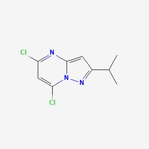 molecular formula C9H9Cl2N3 B1459486 5,7-Dichloro-2-isopropylpyrazolo[1,5-A]pyrimidine CAS No. 1211591-34-2