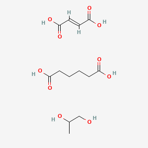 molecular formula C13H22O10 B14594883 (E)-but-2-enedioic acid;hexanedioic acid;propane-1,2-diol CAS No. 60368-40-3