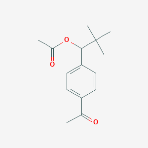 1-(4-Acetylphenyl)-2,2-dimethylpropyl acetate