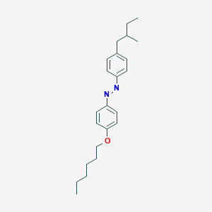 molecular formula C23H32N2O B14594976 (E)-1-[4-(Hexyloxy)phenyl]-2-[4-(2-methylbutyl)phenyl]diazene CAS No. 60692-74-2