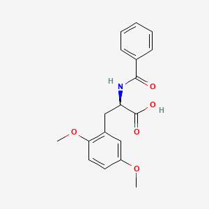 molecular formula C18H19NO5 B14594989 N-Benzoyl-2,5-dimethoxy-D-phenylalanine CAS No. 60569-23-5