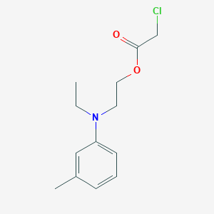 2-[Ethyl(3-methylphenyl)amino]ethyl chloroacetate