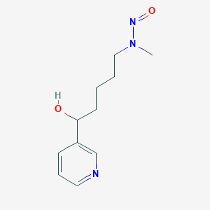molecular formula C11H17N3O2 B014595 [5-(Methylnitrosamino)-1-(3-pyridyl)-1-pentanol CAS No. 887407-09-2