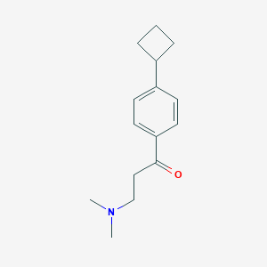 molecular formula C15H21NO B1459501 1-(4-Cyclobutylphenyl)-3-(dimethylamino)propan-1-one CAS No. 1774520-57-8