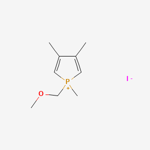 molecular formula C9H16IOP B14595034 1-(Methoxymethyl)-1,3,4-trimethyl-1H-phosphol-1-ium iodide CAS No. 61213-91-0