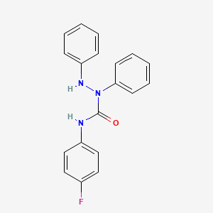 N-(4-Fluorophenyl)-1,2-diphenylhydrazine-1-carboxamide